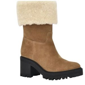 *Brand new*Never worn*Marc Fisher Willow Shearling Boot. Natural color. Size 9.5